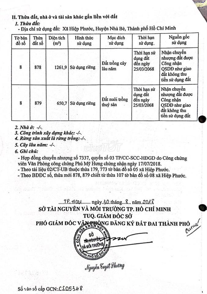 2000m2 ngang 37m, khu dân cư đường Phan Văn Bảy , Nhà Bè, Giá 7tr/m2