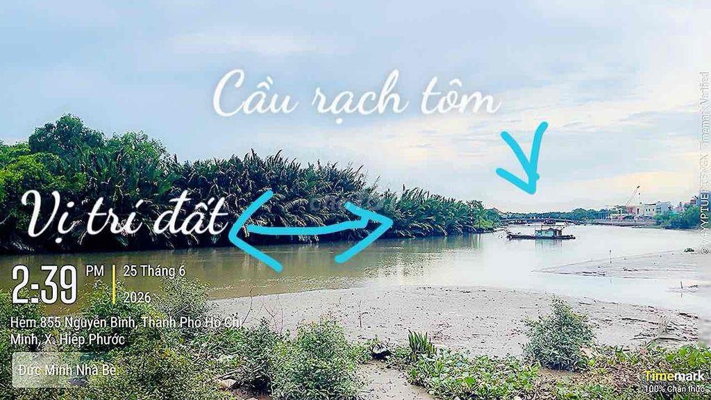 1900m2 View Sông Rạch Tôm, Nhà Bè. Giá 10,5 tỷ