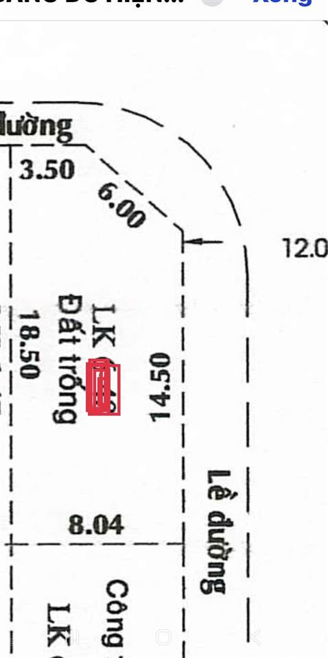 Căn góc 2 mặt tiền đường 12m vị trí đẹp 8x18.5=140m² giá 9.6 tỷ, vị trí đẹp