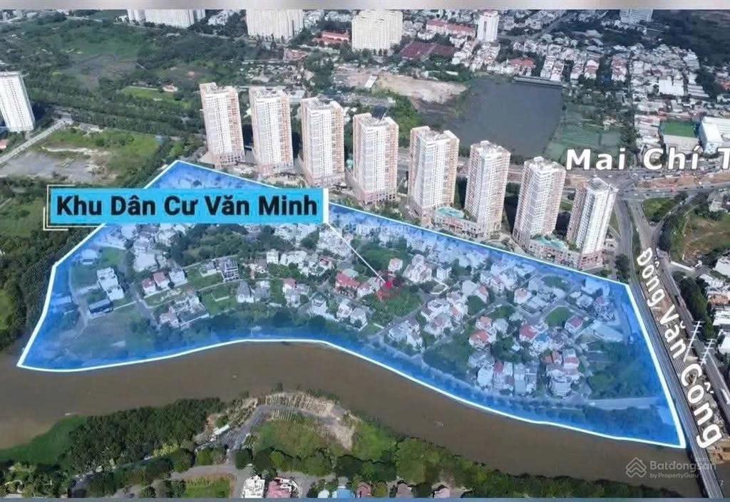 Bán dinh thự view sông. mặt tiền thân văn nhiếp, kdc văn minh  vị trí 2mt view sông giồng ông tố