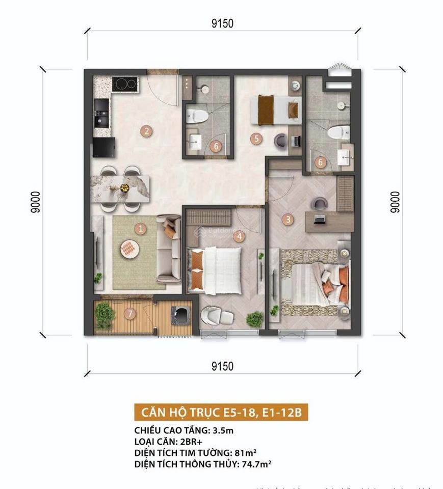 Căn 3 phòng ngủ tòa beacon sungroup  sở hữu lâu dài  giá và nhiều chính sách cực tốt