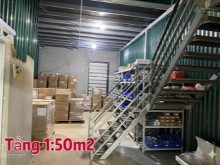 Cho thuê kho nhỏ 50m2 x 02 tầng = dtsd 2 tầng 100m2, đường nguyễn xiểnthanh xuân, hà nội, 6tr