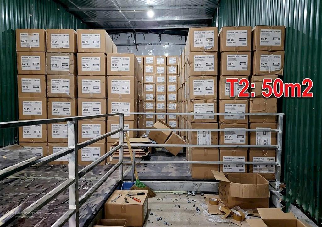 Cho thuê kho nhỏ 50m2 x 02 tầng = dtsd 2 tầng 100m2, đường nguyễn xiểnthanh xuân, hà nội, 6tr