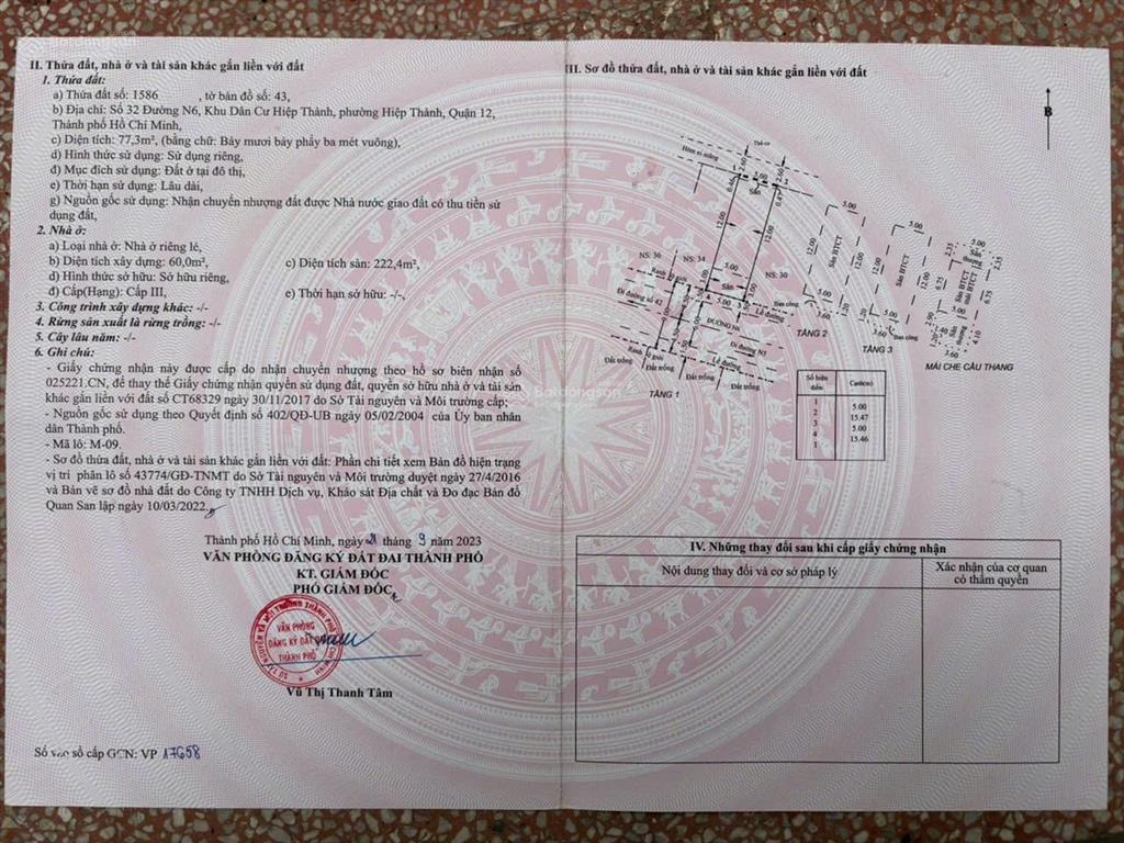 Cần bán căn nhà tại hiệp thành city diện tích 5x17 thiết kế 1 trệt 3 lầu giá tốt  0907 828 ***