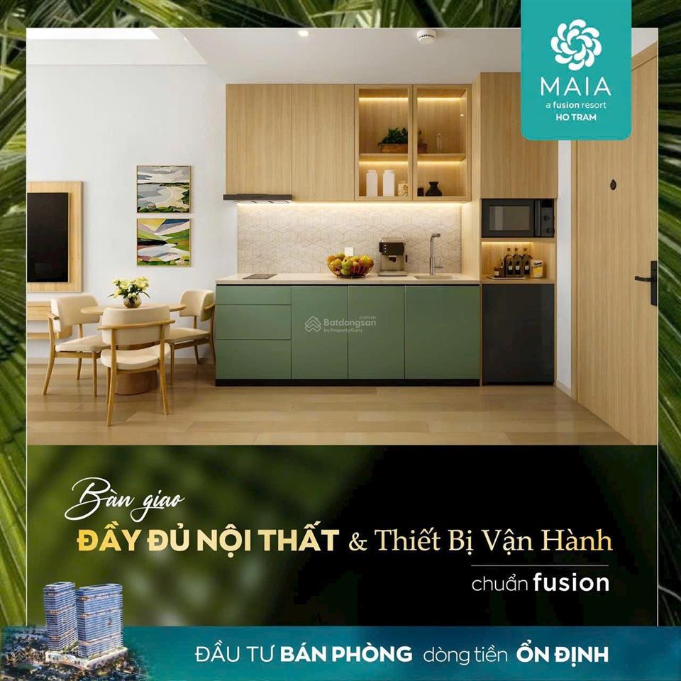 Bán căn hộ studio dự án maia hồ tràm giá chỉ 2.7 tỷ/căn view biển và hồ bơi