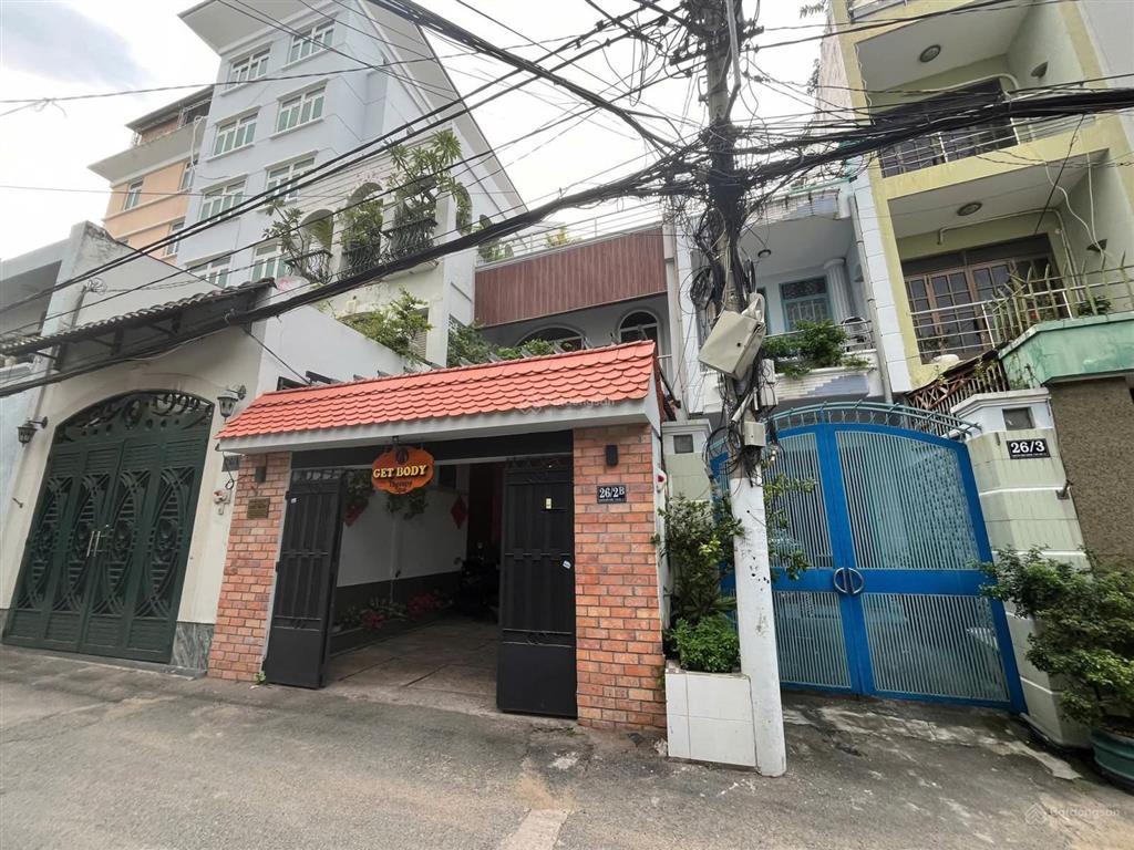 Hẻm 26 nguyễn bỉnh khiêm  dt 5 x 25m cn 112m trệt 2 lầu( có sân đậu 2 xe hơi)  giá 30.5 tỷ tl