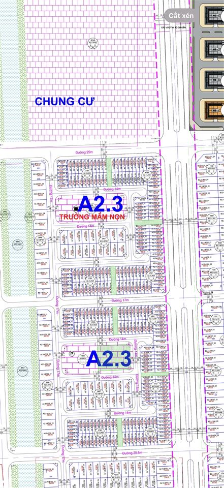 Cho thuê biệt thự 280m2 mặt thoáng tại a2.3 kđt thanh hà