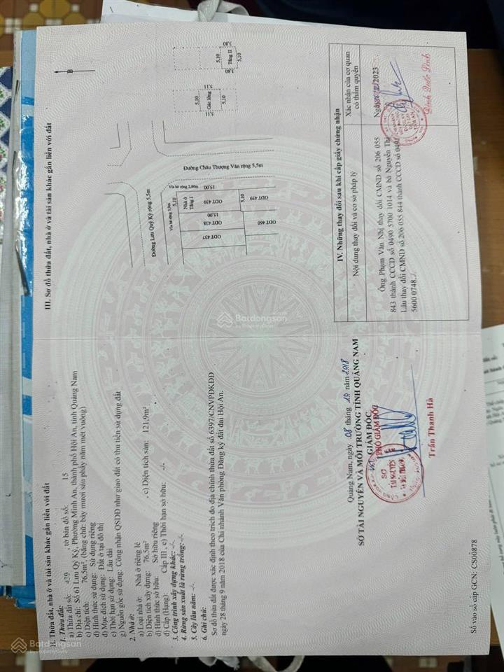 Cần bán nhà mt phố cổ 61 lưu qúy kỳ ngay gần chợ đêm cách chùa cầu 500m, dt 76m2. giá bán 12tỷ