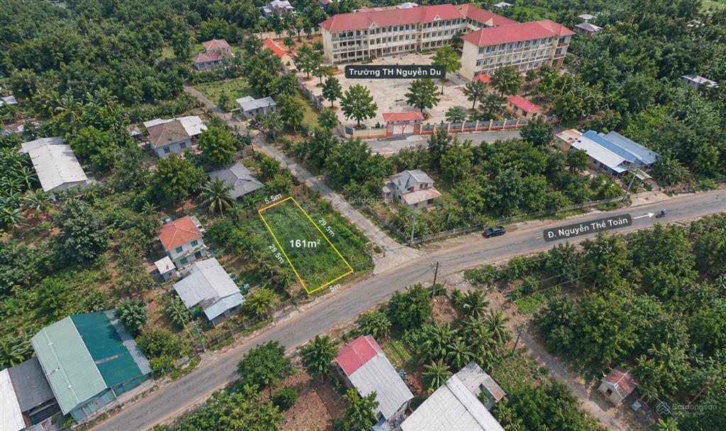 Đất thổ cư gần ngã tư dầu giây 161m2  mặt tiền đường nhựa ngay trường tiểu học  chỉ 1 tỷ 3