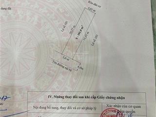 Lô đất 101m2 ngang 5m đường 12m trang quan, an đồng, an dương