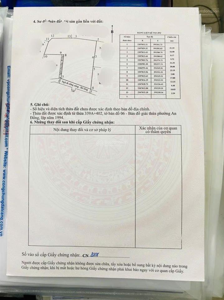 Bán lô đất 1564,8m2 thổ cư 100% văn cú, an đồng, an dương