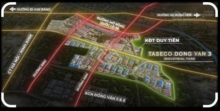 Chủ đầu tư chào bán  kcn đồng văn iii, thị xã duy tiên  hà nam. diện tích 1ha, giá 2,68tr/m2