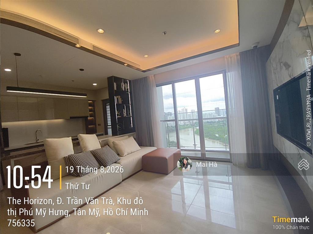 Hàng đẹp the horizon 121m2 view sông, full nội thất cao cấp, 45 triệu/tháng