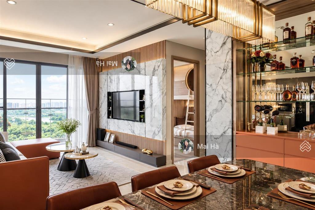 Hàng đẹp the horizon 121m2 view sông, full nội thất cao cấp, 45 triệu/tháng