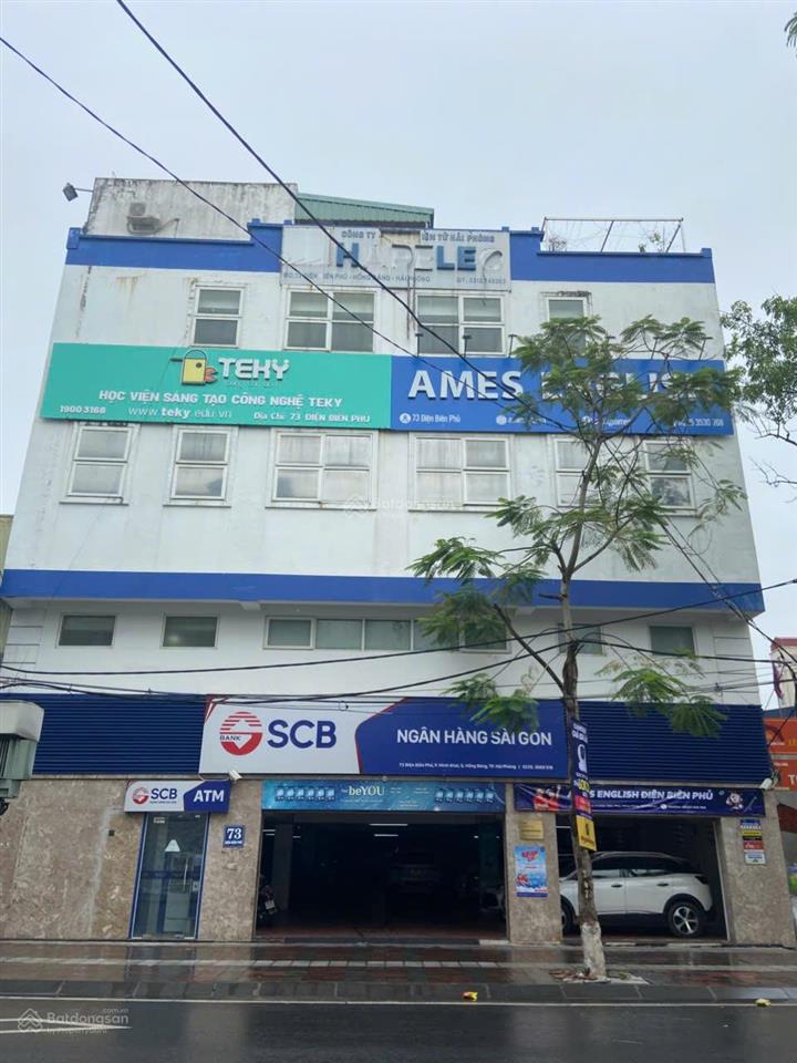 Cho thuê mặt bằng trung tâm hải phòng tầng 2 & tầng 3 tòa nhà số 73 điện biên phủ hồng bàng