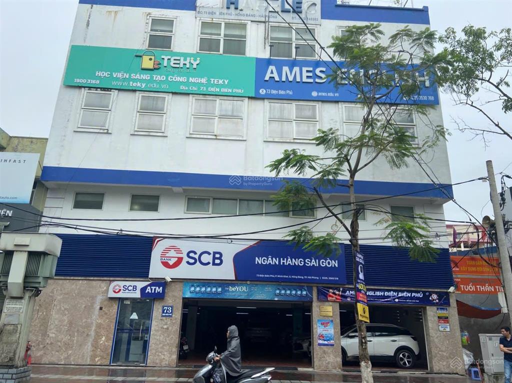 Cho thuê mặt bằng trung tâm hải phòng tầng 2 & tầng 3 tòa nhà số 73 điện biên phủ hồng bàng