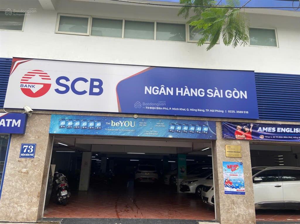 Cho thuê mặt bằng trung tâm hải phòng tầng 2 & tầng 3 tòa nhà số 73 điện biên phủ hồng bàng