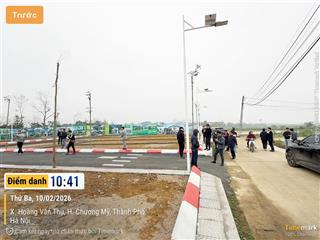 Lô góc duy nhất 80m2 full thổ cư. hàng f0 gần trung tâm hà đông  chương mỹ  hà nội. giá 1.4 tỷ