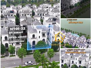 Bán biệt thự mặt hồ ngọc trai. nt0132. căn duy nhất đang bán, vip nhất ocp1