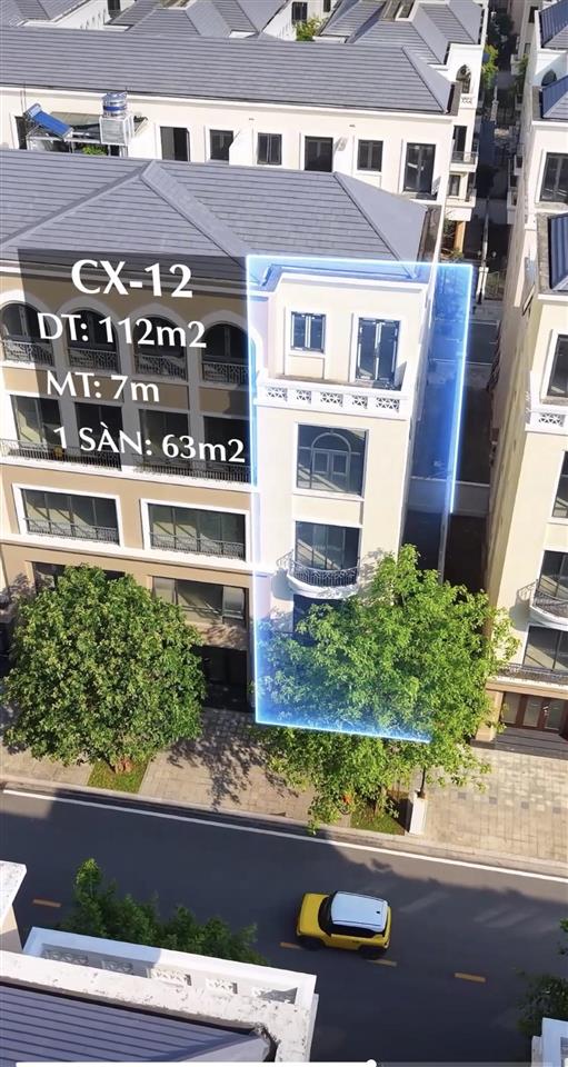 Liền kề xẻ khe cx12 chỉ 14 tỷ, 112m2, mặt tiền 7m, thoáng như biệt thự