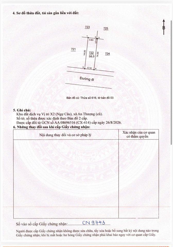 🎑 Chủ Cần Tiền Gấp Bán 58m Đất Dịch Vụ An Thượng Ngay UBND An Thượng Cũ