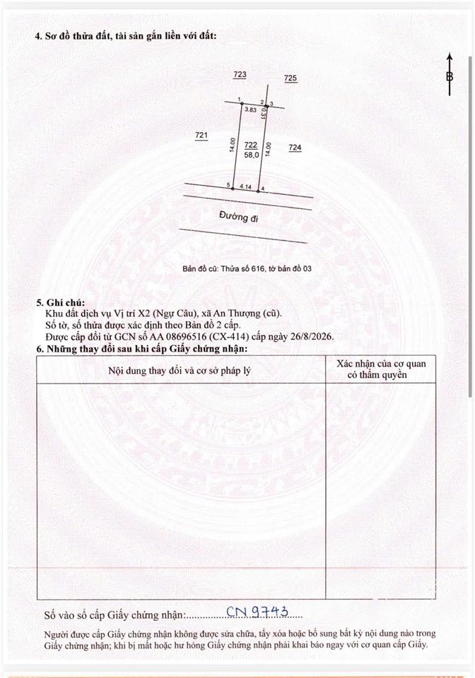 Chủ cần tiền gấp bán 58m đất dịch vụ an thượng ngay ubnd an thượng cũ