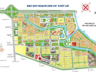 Bán lô đất mặt tiền đường đôi công viên 48m tại cát lái, quận 2. dt 5x20m (100m2) giá 85 tr/m2.