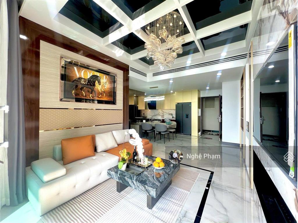 Bán căn hộ 2 phòng ngủ empire city. căn góc, tầng cao, view sông, sẵn nội thất cao cấp. nhà đẹp