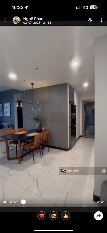 Cần bán gấp căn hộ 1pn toà tilia empire city thủ thiêm. view hồ bơi, view sông. hướng đông nam