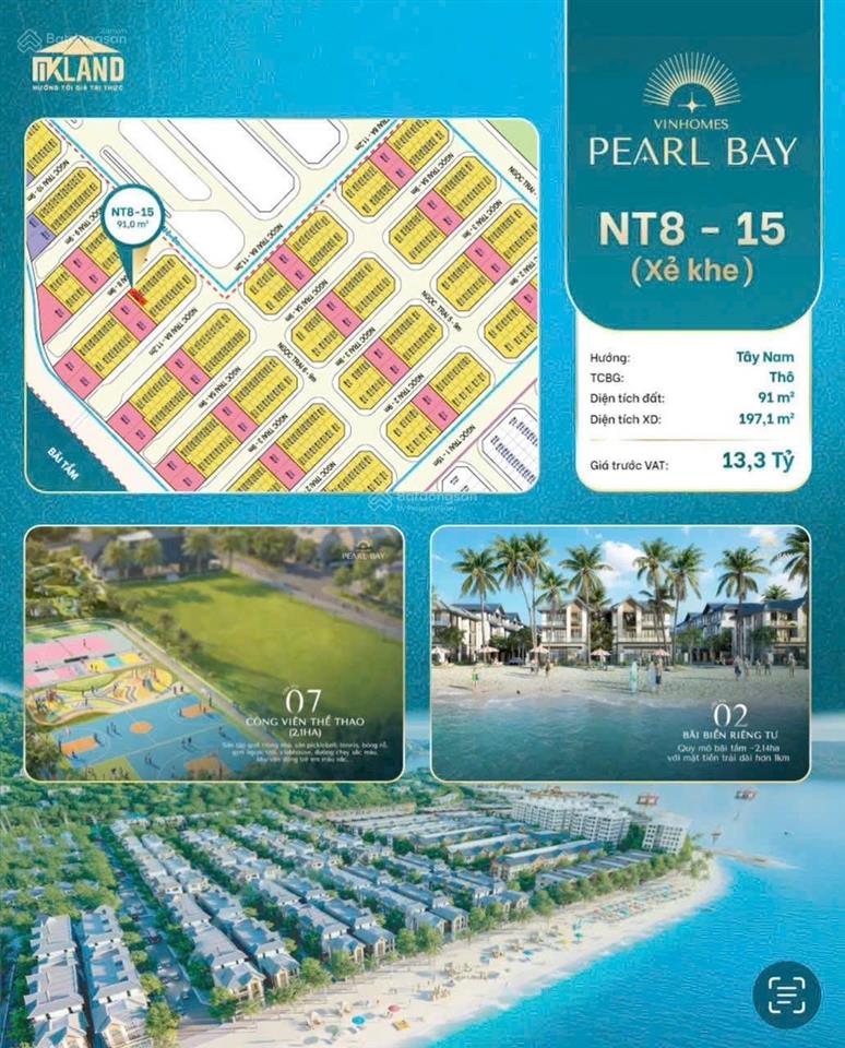 Bán căn liền kề xẻ khe gần biển (cách bãi biển chỉ 50m) vinhomes pearl bay nha trang giá tốt nhất.