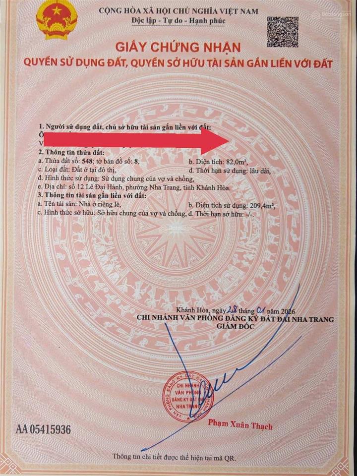 Bán nhà căn góc hai mặt tiền đường lê đại hành, trung tâm khu bàn cờ nha trang.