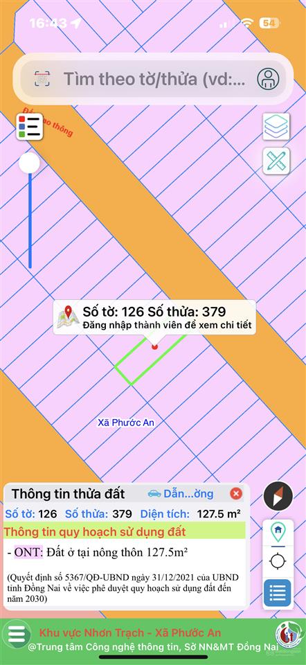 Chủ kẹt tiền gửi bán lô đất thuộc dự án thăng long phước an, nhơn trạch, đồng nai, 127,5m2 chỉ 1ty