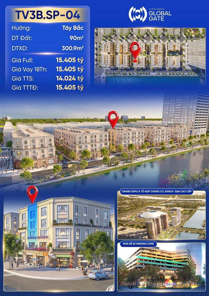 Còn duy nhất căn shophouse cạnh hồ rẻ nhất vinhomes cổ loa. 13,9tỷ, 90m2. ký trực tiếp chủ đầu tư