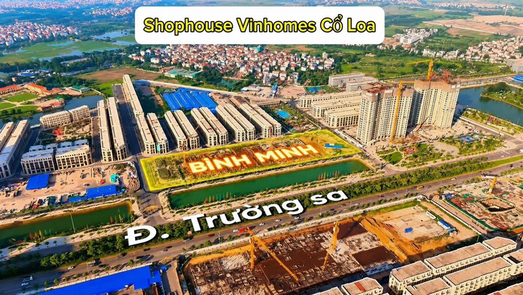 Còn duy nhất căn shophouse cạnh hồ rẻ nhất vinhomes cổ loa. 13,9tỷ, 90m2. ký trực tiếp chủ đầu tư