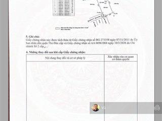 Bán đất sát vách vạn phúc city  hẻm xe hơi 505 quốc lộ 13  97.1m2 ngang 5.3m  sổ sẵn
