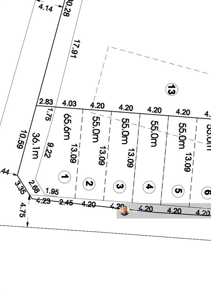 Bán 2 lô đất liền kề nhau, dt 55m2, 4.2x13m, đường rộng 6m, đường số 22 linh đông sát vành đai 2