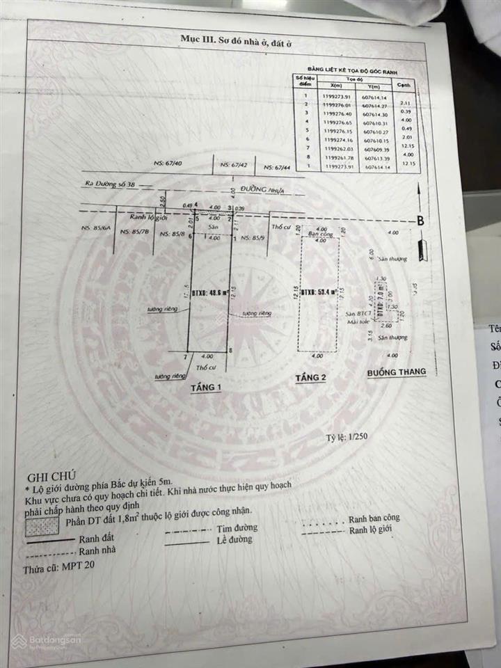 Giá tham khảo tốt trong khu vực hiệp bình chánh thủ đức  60m2 đường xe tải sát chợ  6,8 tỷ