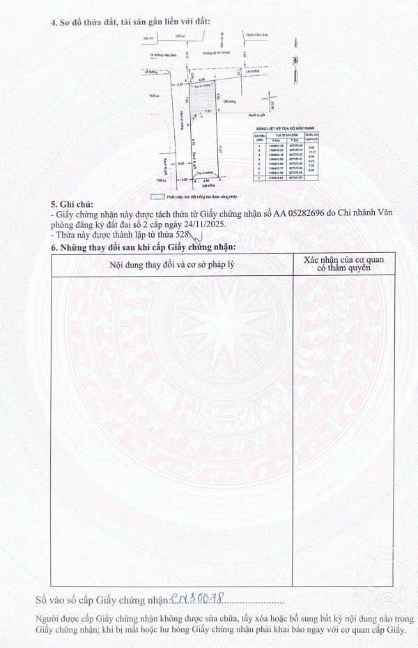 Bán đất lô góc 2 mặt tiền kinh doanh đường số 40 hiệp bình chánh 82.9m2 cấp phép 6 tầng 6.7 tỷ tl