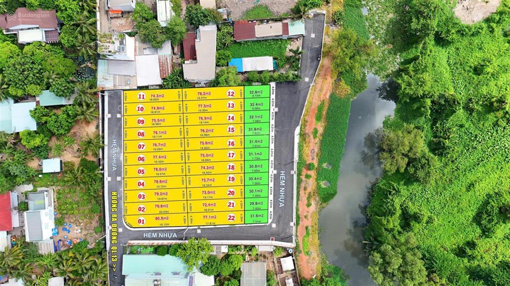 Bán đất ql13 khu đồng bộ số lượng lớn, giá chỉ 6,4 tỷ, sổ riêng, xây dựng 6 tầng