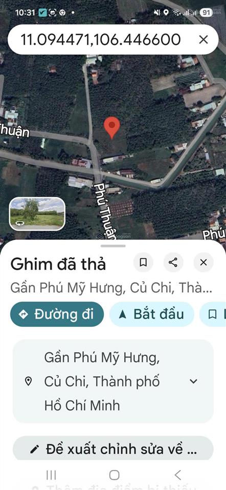 Bán đất hxh đường phú thuận, xã an nhơn tây, tp.hcm ( xã phú mỹ hưng, huyện củ chi)