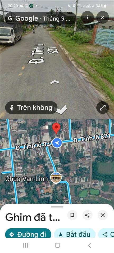 Bán đất tặng nhà cấp 4 tại mtđ đt 821, xã lộc giang, đức hòa,  long an (xã an ninh, tỉnh tây ninh)