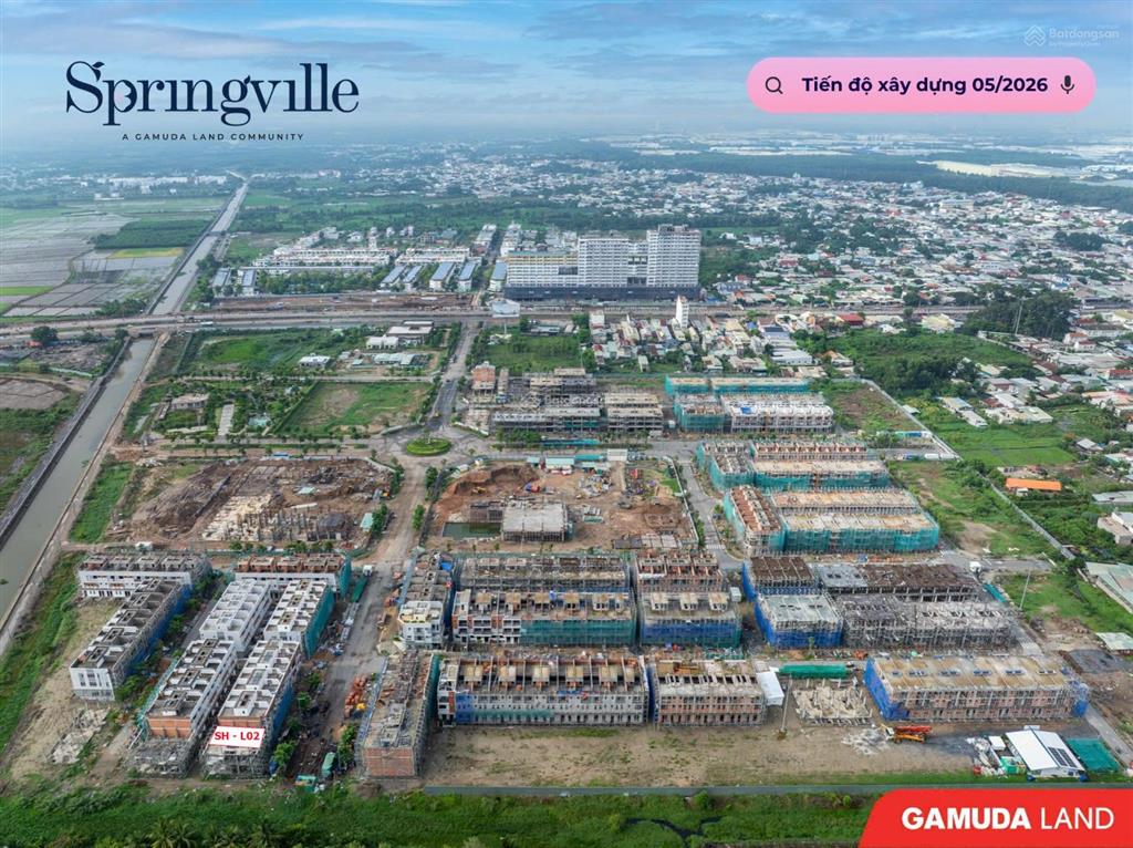 Nhà phố thấp tầng và shophouse spring ville, gamuda land nhơn trạch, thanh toán siêu giãn 2 năm