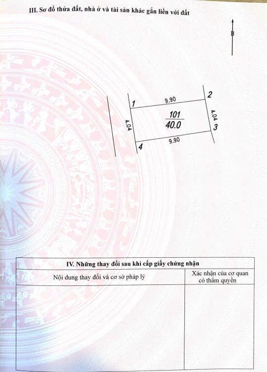 Gia đình cần tiền bán gấp 40m² đất tái định cư giang biên