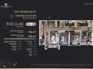 Chính chủ cần bán căn hộ 3 phòng ngủ 116m2 ban công đông nam giá tốt nhất thị trường