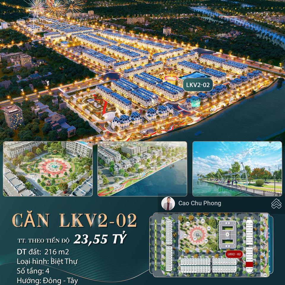 Quỹ căn biệt thự hoàng huy green river thuỷ nguyên  vị trí đẹp nhất  giá tốt nhất thị trường