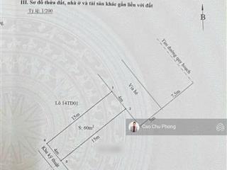 Bán đất nền tại mặt đường trần đông, đằng hải, hải an, hải phòng, diện tích 60 m2.  0933 723 ***