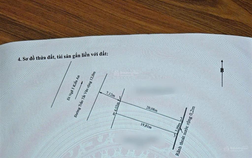 Bán căn nhà cấp 4 tại mặt đường trần tất văn, kiến an. đang cho thuê ổn định 6  8 triệu/ tháng!