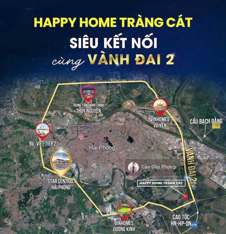 Chỉ hơn 6 tỷ sở hữu ngay liền kề thương mại tại happy home tràng cát  hp
