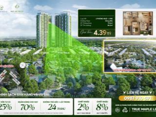 Trở về với thiên nhiên  căn hộ sky retreat 2pn, 86.2m², chỉ với 4.39 tỷ