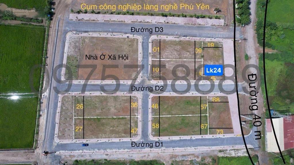 Chính chủ em bán lô đất mặt đường 40m khu đấu giá thôn giẽ hạ xã phú yên huyện phú xuyên hà nội